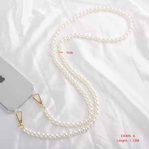Étui de téléphone transparent avec bracelet de perles et sangle bandoulière pour <span class=keywords><strong>iPhone</strong></span> 17/16/13/12/<span class=keywords><strong>11</strong></span>/14/15 Pro Max/XR/X/XS/Mini/7/8 Plus - Product Image 6
