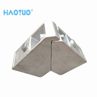 Vente en gros usine : Joint d'angle moulé sous pression en alliage d'aluminium pour fenêtre et porte coulissante, design moderne, installation par vis, durable