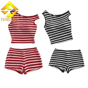 <span class=keywords><strong>Vestiti</strong></span> <span class=keywords><strong>estivi</strong></span> pantaloncini a righe <span class=keywords><strong>in</strong></span> <span class=keywords><strong>maglia</strong></span> Casual da donna senza maniche pantaloncini corti a vita alta 2 pezzi Set da donna - Product Image 1