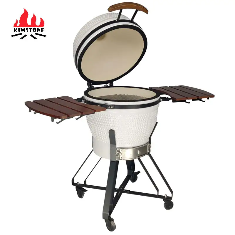 Grelha de cerâmica para churrasco, grelha de cozinha ao ar livre kimstone kamado grande