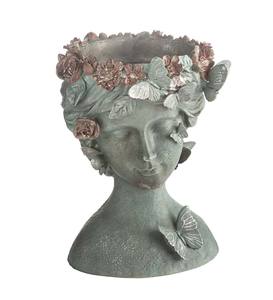 Macetas de resina personalizadas con forma de mariposa y Reina, para flores esculpidas, grandes, cara, para decoración de jardín - Product Image 3