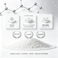 Granulés de polypropylène vierge, résine de polypropylène, qualité pour moulage par injection, pour applications générales en plastique et en film