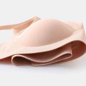 Soutien-gorge de sport japonais sans couture, col en V, sans armatures, grande taille, pour femmes corpulentes - Product Image 4