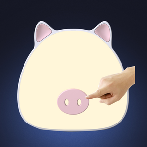 โคมไฟกลางคืน LED เปลี่ยนสีได้สำหรับเด็กโคมไฟข้างเตียงรูปหมูน่ารักชาร์จไฟได้ผ่าน USB - Product Image 5