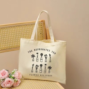 The Reprobates Ten Flower Delivery - Bolsa de lona con estampado de arte floral vintage, bolso de hombro para compras diarias y regalos - Product Image 1