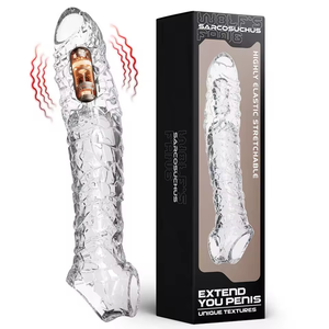 Vibrador para Hombre, Funda para Alargamiento del Pene, Extensor de Pene, Mejora Sexual Masculina, Juguete Sexual, Condón de Silicona - Product Image 1