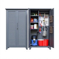Nouvelle Conception 2026 : Armoire de Rangement Extérieure Grande Capacité pour Jardin, Meuble à Outils de Jardin Écologique pour Villas et Cours
