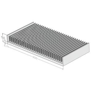 Tiêu chuẩn nhôm tản nhiệt 400 + mm rộng lớn ép đùn nhôm hồ sơ tản nhiệt - Product Image 2