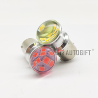 Ampoule LED 9SMD P21W 1156 BA15S 1157 BAY15D P21/5W T20 7440 7443 3157 pour feux de freinage et clignotants de voiture, clignotement stroboscopique 24V 12V