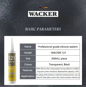 Sellador de acuario de grado profesional Wacker Glass Silicone en forma de cilindro hecho de plástico - Product Image 6