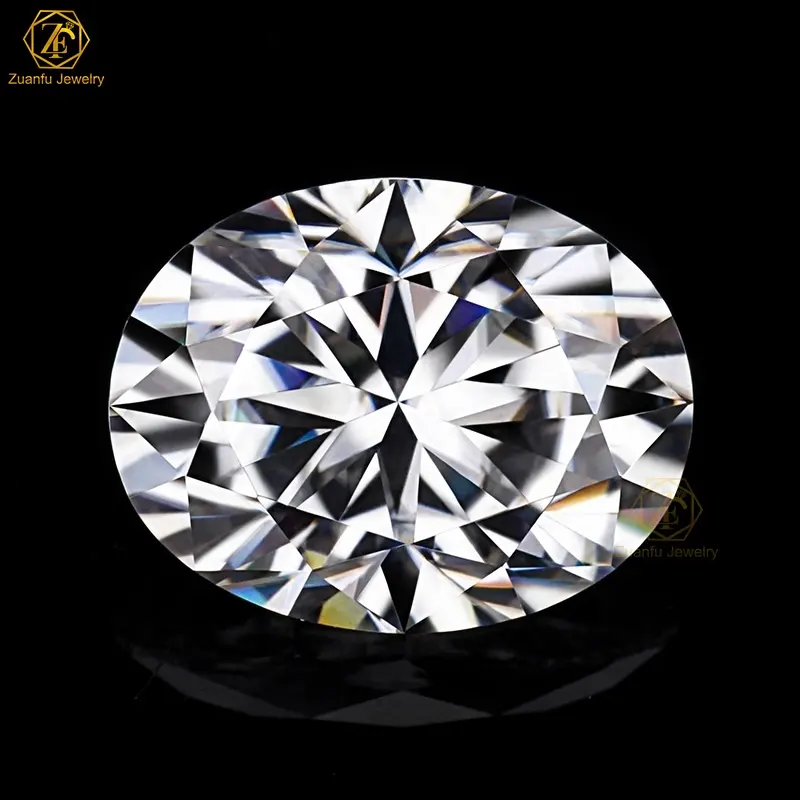 White DEF Colour oval Cut VVS\VS purity grade Moissanite Stone Loose Gemstone Synthetic Diamond with Certificate