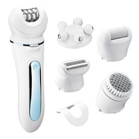 Dispositivo de Belleza Multifuncional, Depiladora Eléctrica, Afeitadora Femenina, Kit de Cuidado Personal, Eliminador de Callos para Rostro, Cuerpo e Ingle, Recortadora de Vello