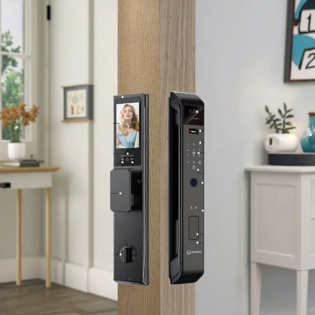 Top Brand Factory Simple Waterproof Elegant Automatic Fashionable Slim Smart Lock Door Fingerprint APP Home Door Camera Lock