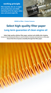 Filtros de Óleo de Motor DENSO Originais para Carros Toyota Levine Lexus IC260340-2590 04152-37010 - Product Image 3