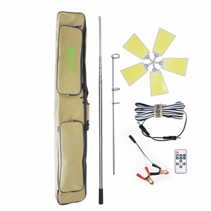 Lanterna da Campeggio 360Light Super Luminosa COB, Ricaricabile Solare e USB, Impermeabile IP67, 10657LM Alta Luminosità per Esterni - Product Image 1