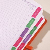 2026 planificateur scolaire Promotion en gros PU cuir Journal Agenda 2026 calendrier cahier avec stylo