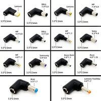 Adaptador de Corriente CC de 5.5*2.5mm a Cable CC con 14 Puntas de Conector, Juego de Repuesto de Adaptador de Cable de Alimentación Universal CC