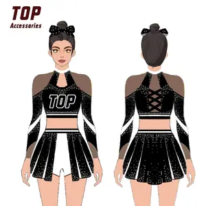 2024 nouveau Design Cheerleading pratique porter personnalisé Cheer haut et court vente chaude Cheerleading uniformes