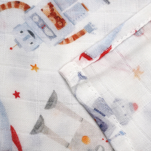 Baby decke Custom Print Wickel Musselin Bio-Baumwolle Baby Bambus Saugling Wickel decken Wickel Baby - Product Image 5