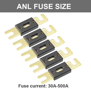 Porte-fusible ANL-2 pour voiture, compatible <span class=keywords><strong>12V</strong></span>, avec contacts en cuivre et couvercle transparent en plastique - Product Image 4
