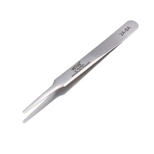 Pinzas de Punta Plana de Acero Inoxidable Vetus 2A-SA, Pinza de Laboratorio de Precisión - Product Image 1