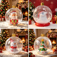 Nouveauté, boules de Noël gonflables en PVC, décorations de cour extérieure, ornements suspendus festifs, YX-785