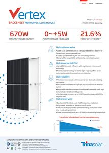 Paneles Solares Monocristalinos Trina Solar Vertex 210mm 665w, Paneles de Energía Solar de 660w 670watts TSM-665DE21 - Product Image 5