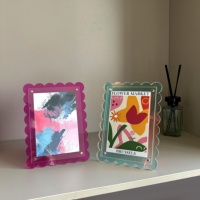Présentoir en contreplaqué double couche magnétique transparent et coloré pour cartes postales – Nouveaux produits personnalisés en usine – Vente chaude