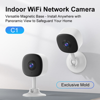 获得专利的 2MP 1080P 双流 WiFi 摄像头室内安全人体抓拍报警云存储 TF 卡家庭监控器