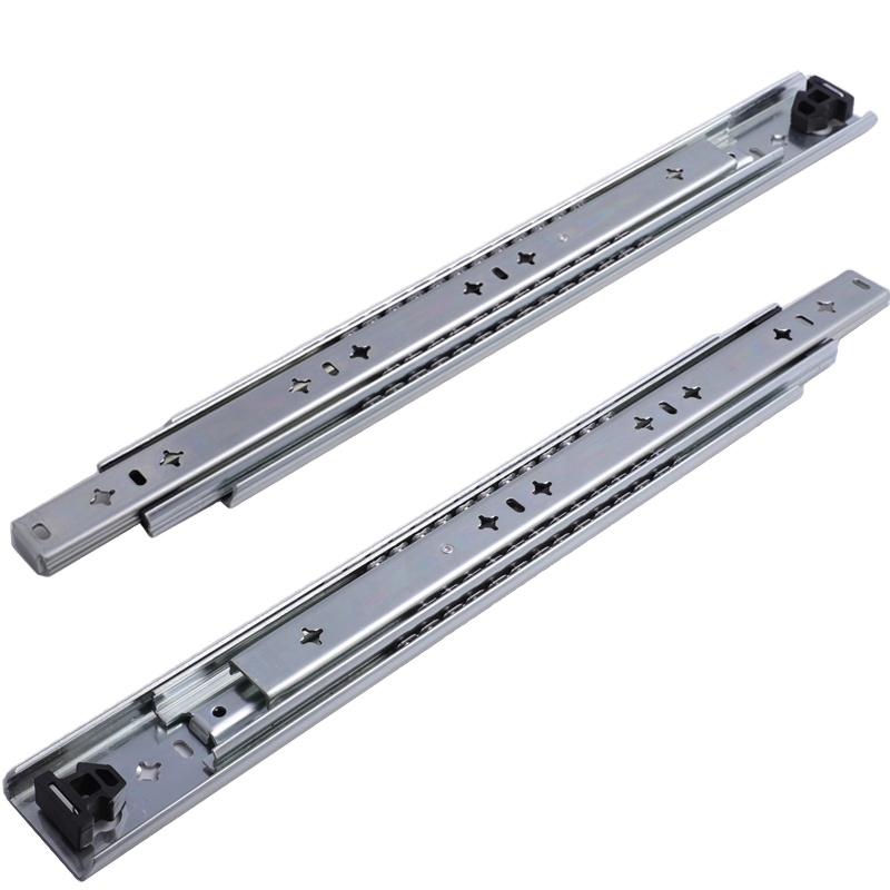 Foshan 53mm full extension soft close heavy load duty telescopic drawer slides for industrial Kitchen