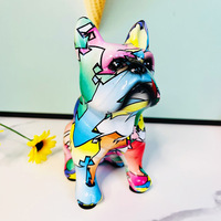 Produits les plus vendus 2024 pitbull statue figurine bureau à domicile salon bouledogue français décoration de la maison