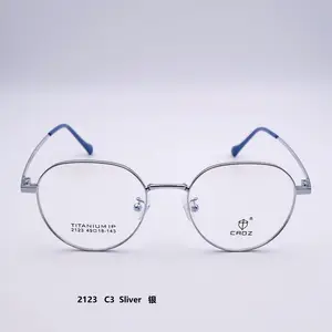 छात्र रेट्रो मेमोरी टाइटेनियम गोल फ्रेम ईसीएचए थोक चश्मा फ्रेम बच्चे किशोर छोटे 2123