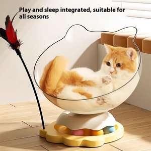 Vente en gros de plumes blanches mignonnes écologiques de grande capacité interactives <span class=keywords><strong>anti</strong></span>-<span class=keywords><strong>ennui</strong></span> jouet pour chat sûr et durable non toxique pour les jeux d'intérieur - Product Image 5