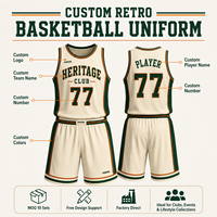 Maillots de basket-ball vintage rétro personnalisés Pro, streetwear canadien, uniformes d'équipe surdimensionnés, kits sublimés pour marques et vente en gros10