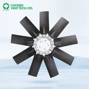 8 blade nylon PAG assembled fan blades for forklift engines or cooling fan generators