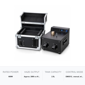 Hazer-Maschine 600W mit Doppeldüse, wasserbasiert, DMX, Dunstgenerator, Flightcase-Paket, 2,5L - Product Image 5