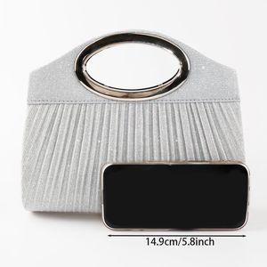 Bolso bandolera brillante de moda para mujer, elegante bolso de fiesta para damas, bolsos de noche de diseñador, bolso tote para mujer, bolso bandolera brillante para el hombro - Product Image 4