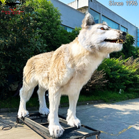 Animal animatronique grandeur nature de qualité muséale Canis Dirus à vendre