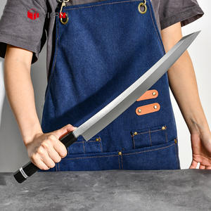 سكين سمك سلمون ياباني طويل من الدرجة 10Cr15MoV سكين سوشي ساشيمي عالي الكربون من الفولاذ للطاهي - Product Image 6