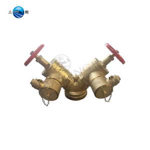 ฟอร์จทองเหลือง4 "X2.5" X2.5 "Y แผนกดับเพลิงแบบหมุนสยามเชื่อมต่อกับก๊อกน้ำหญิงทันที - Product Image 1