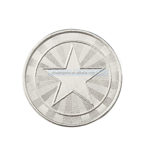 500 piezas de fichas metálicas de 25mm con forma de estrella pentagrama, resistentes al óxido, para máquinas de garras, máquinas expendedoras, máquinas de lavado de coches y máquinas recreativas - Product Image 3