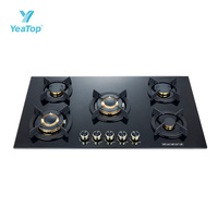 Table de cuisson à gaz multi-fonctions efficace, puissance de feu stable, cuisinière à gaz encastrable CE OEM