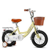 Vélo pour enfants de 16 pouces pour filles de 10-11 ans avec jantes en aluminium et roues d'apprentissage amovibles - Foire de Canton 2026