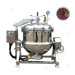 Stainless Factory 100-1000 Liters High Temperature Meat Porridge Cooker Industrial Pressure Boiling Machine