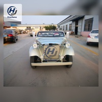 Huajiame - Carro de Golf Eléctrico de Lujo para 4 a 6 Personas, Estilo Clásico Vintage, Autobús Premium para Turismo en Resorts