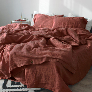 Set di <span class=keywords><strong>Lenzuola</strong></span> in Lino Morbido, Copripiumino in Lino, Set Biancheria da Letto Stonewashed, <span class=keywords><strong>Lenzuola</strong></span> King Size di Lusso - Product Image 3