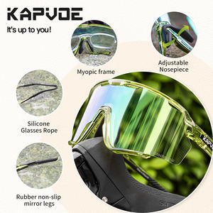 KAPVOE fotocromatico HD occhiali da ciclismo con lenti rivestite fotocromatiche TR90 sport occhiali da sole uomo donna bici occhiali - Product Image 4