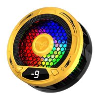 Ventilateur de refroidissement mobile LED RVB coloré pour téléphone, avec contrôle de température IA, idéal pour le gaming