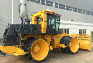 Compacteur de déchets à rouleaux pour dépon, 28 tonnes, SR28MR SR28MR-<span class=keywords><strong>3</strong></span> avec broyeur à cornes de mouton, en stock, prix direct usine, prêt à être expédié - Product Image 5