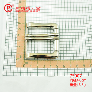 Hebilla de cinturón de Metal de rodillo de doble aguja de 40mm para hombre, aleación de Material de Zinc, hebilla de Pin de cinturón personalizada de 40mm al por mayor del fabricante - Product Image 3